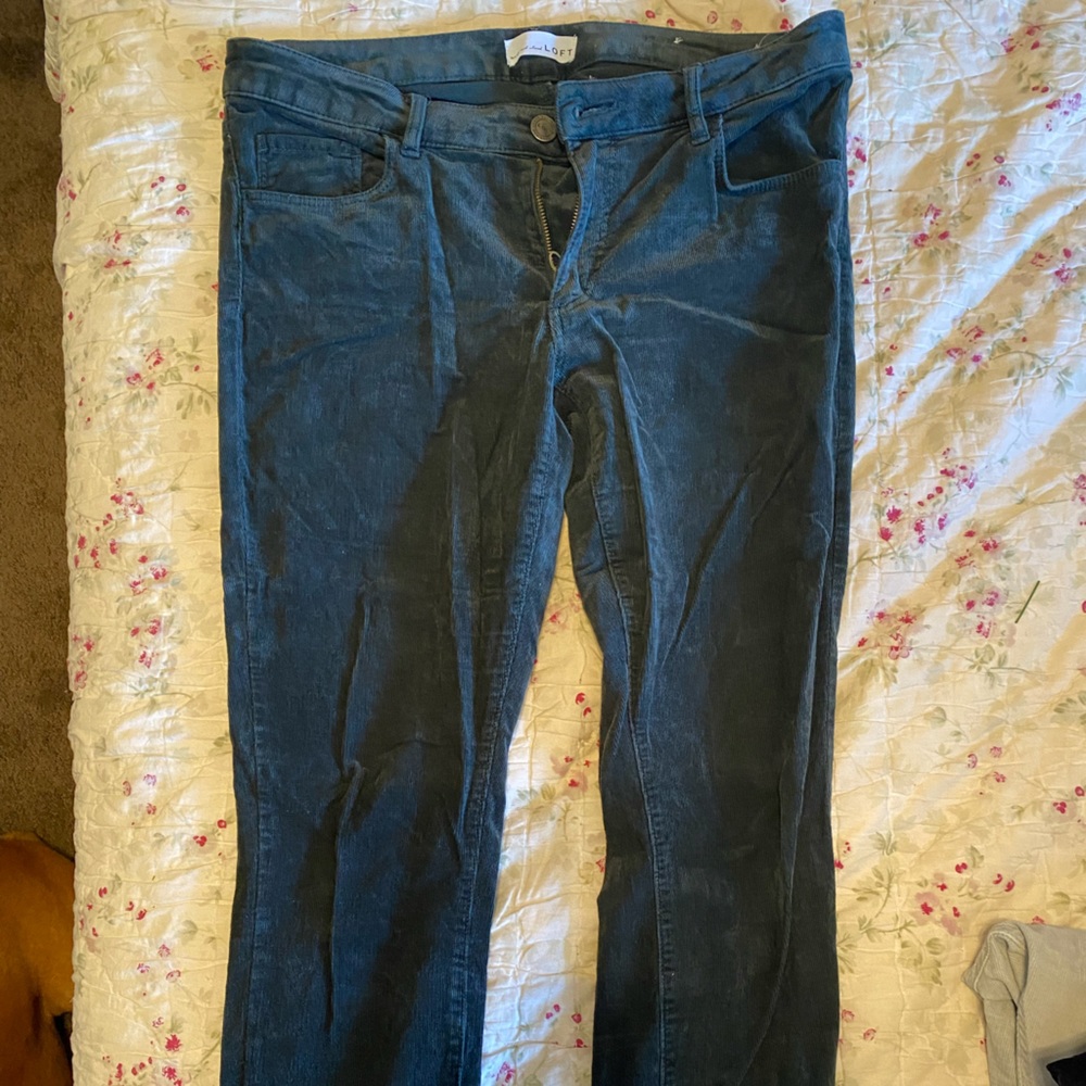 LOFT skinny corduroy ankle length pants size 6/28